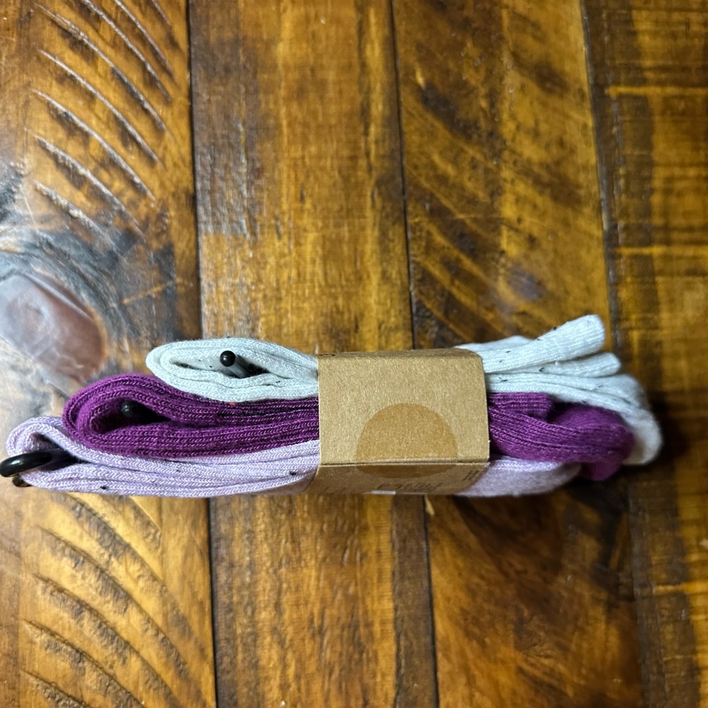 Frye and Co. 3-Pack Purple Shortie Crew Socks - NWT WM’s SZ 5-10 - Picture 2 of 3